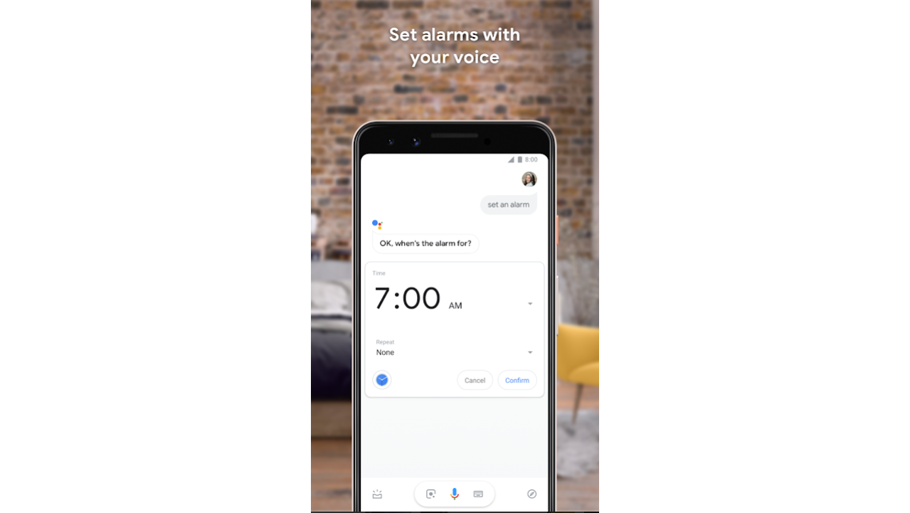 Google Assistant app Flutter